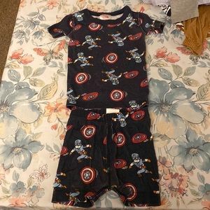 Gently used Hanna Andersson Pajama set marvel captain America